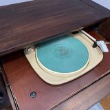 Fully renovated mid century cabinet with build-in turntable, Germany, 1950´s