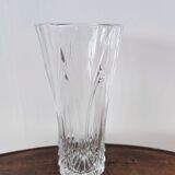 Vase en verre soufflé bord polygonal