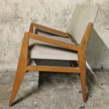 Armchair 1950 skai vintage tbe