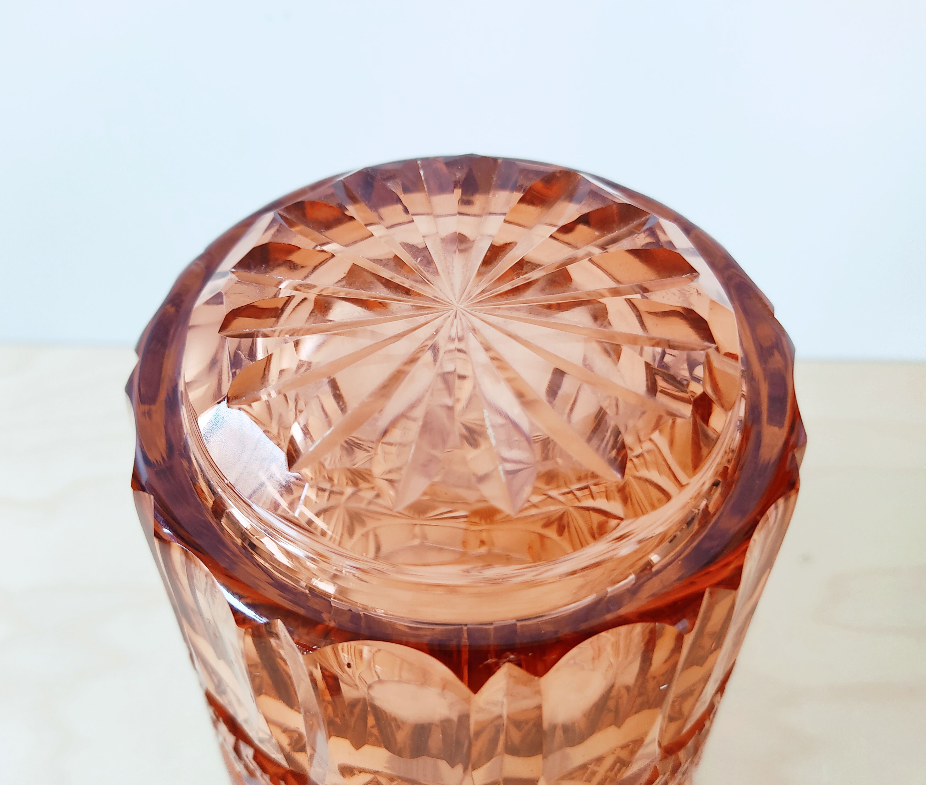Val Saint Lambert rosaline crystal vase