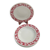 6 assiettes creuses l'Amandinoise
