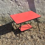 Red vintage coffee table