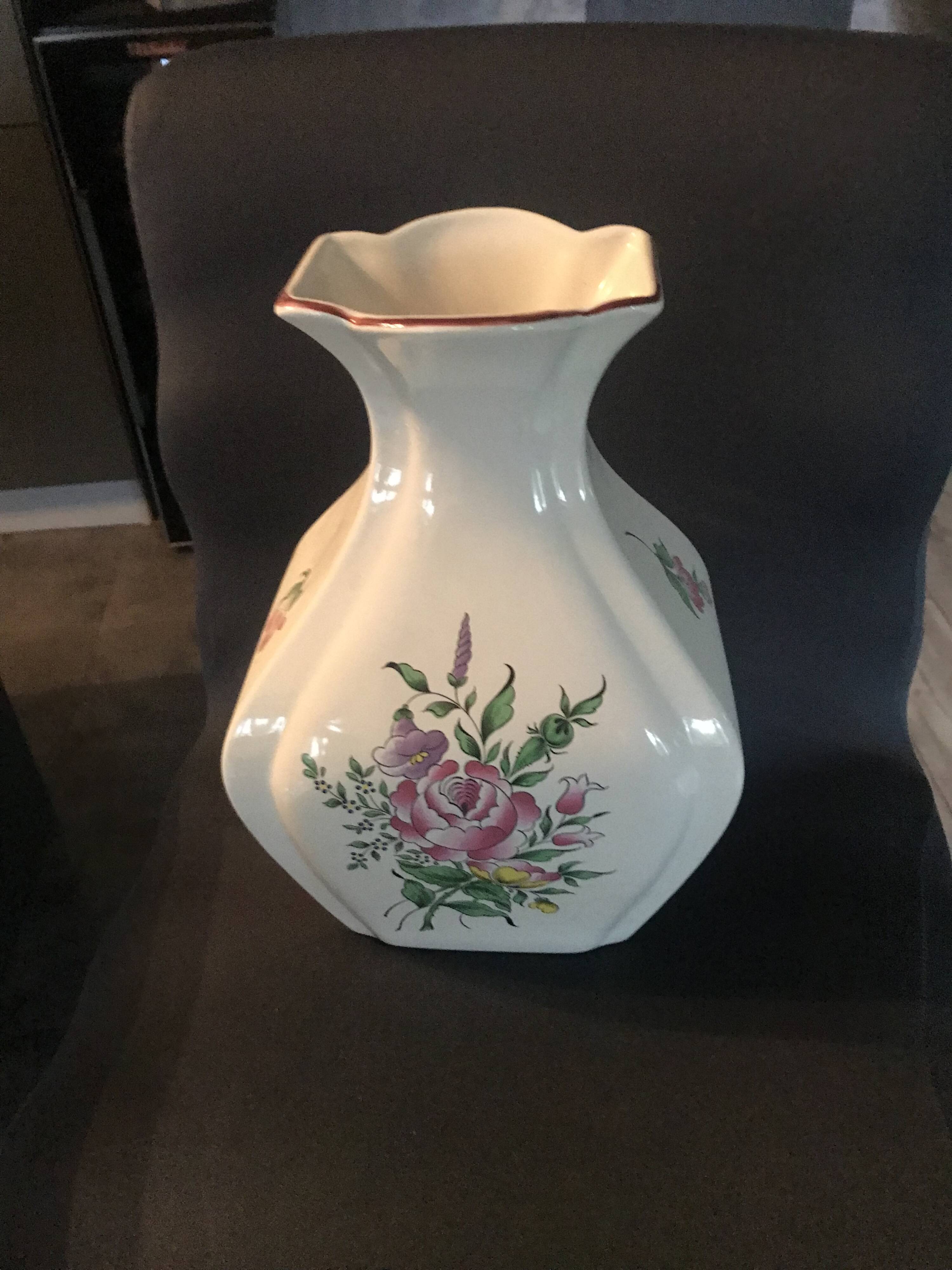 Vase faïence de lunéville