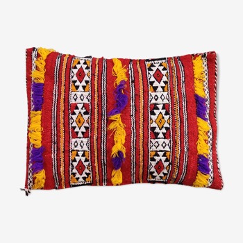 Berber cushion Kilim bohemian red