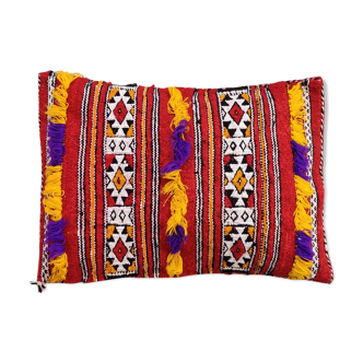 Berber cushion Kilim bohemian red