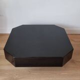 Octagonal lacquered coffee table