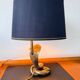 Cobra sculptural lamp in brass – Vintage French work, circa 19