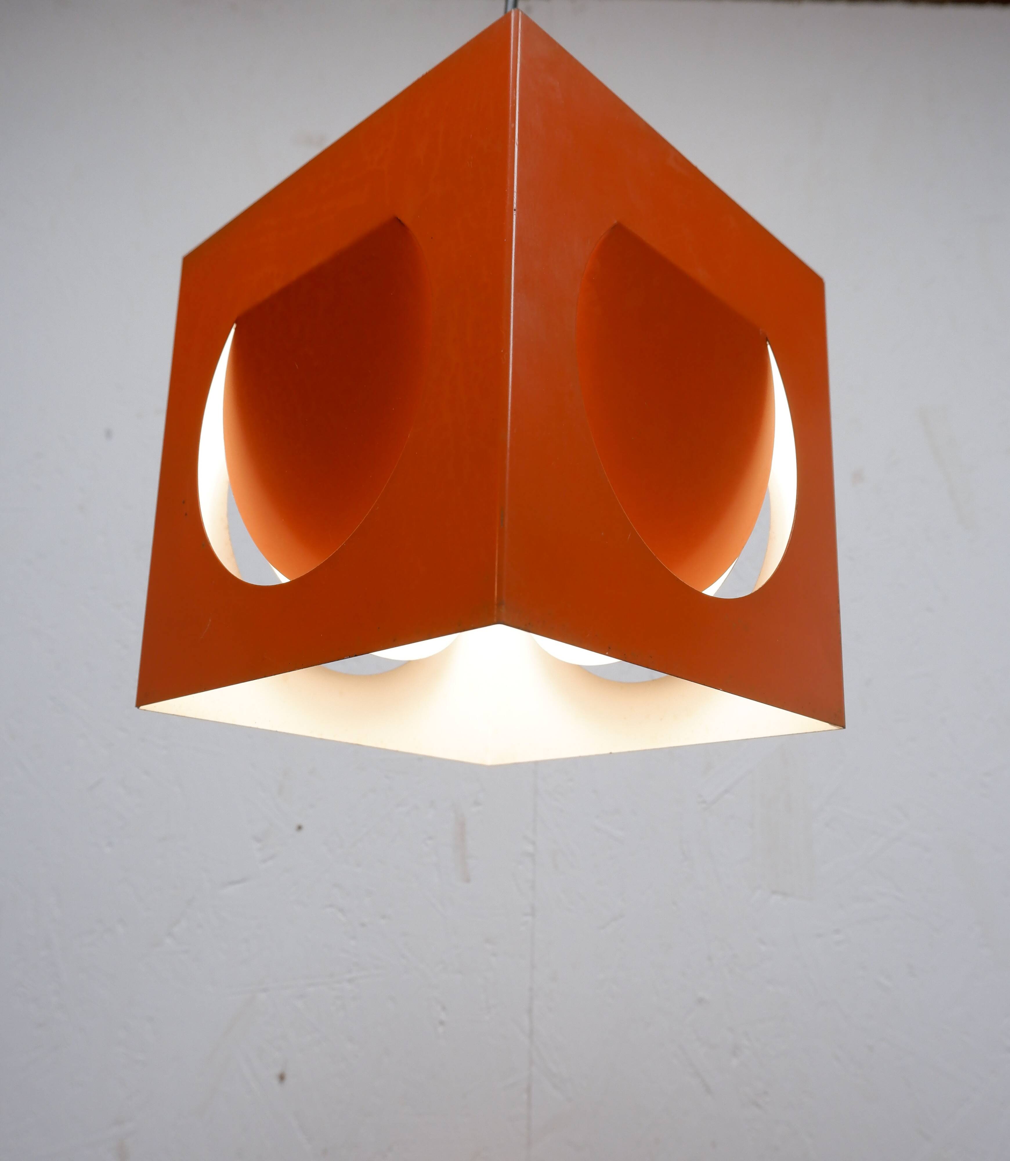 Cubist hanging lamp Stockmann Orno, 1960s