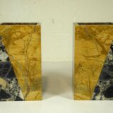 Pair of Art Deco marble bookends
