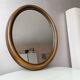 Vintage oval mirror from the 70s 37x47cm