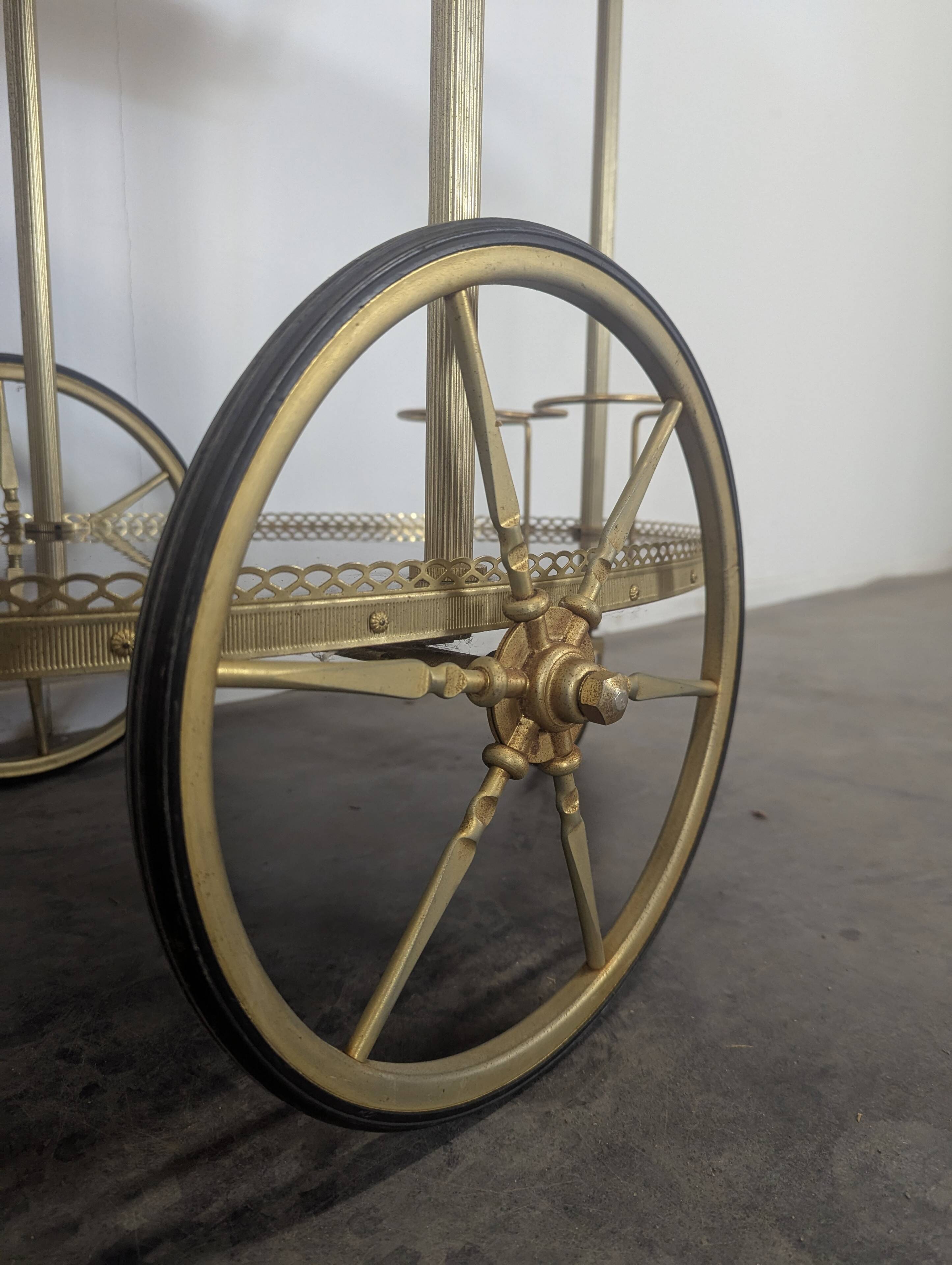 Vintage serving trolley or rolling table