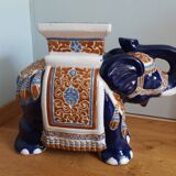 Ceramic elephant, signed