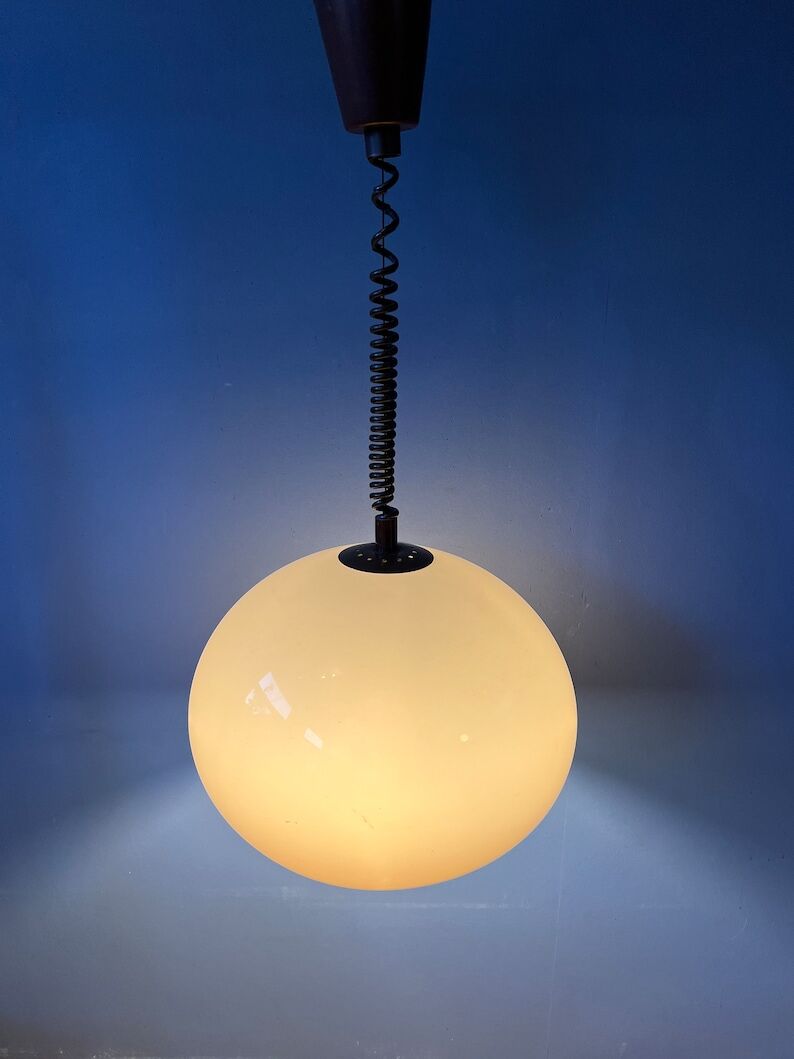 Space age mushroom suspension lamp by Dijkstra