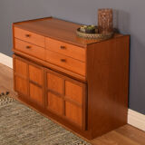 Restored Teak Retro Nathan Squares Sideboard Cabinet