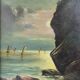 Oil on canvas seascape