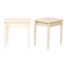 Tables de chevet blanches des années 1960