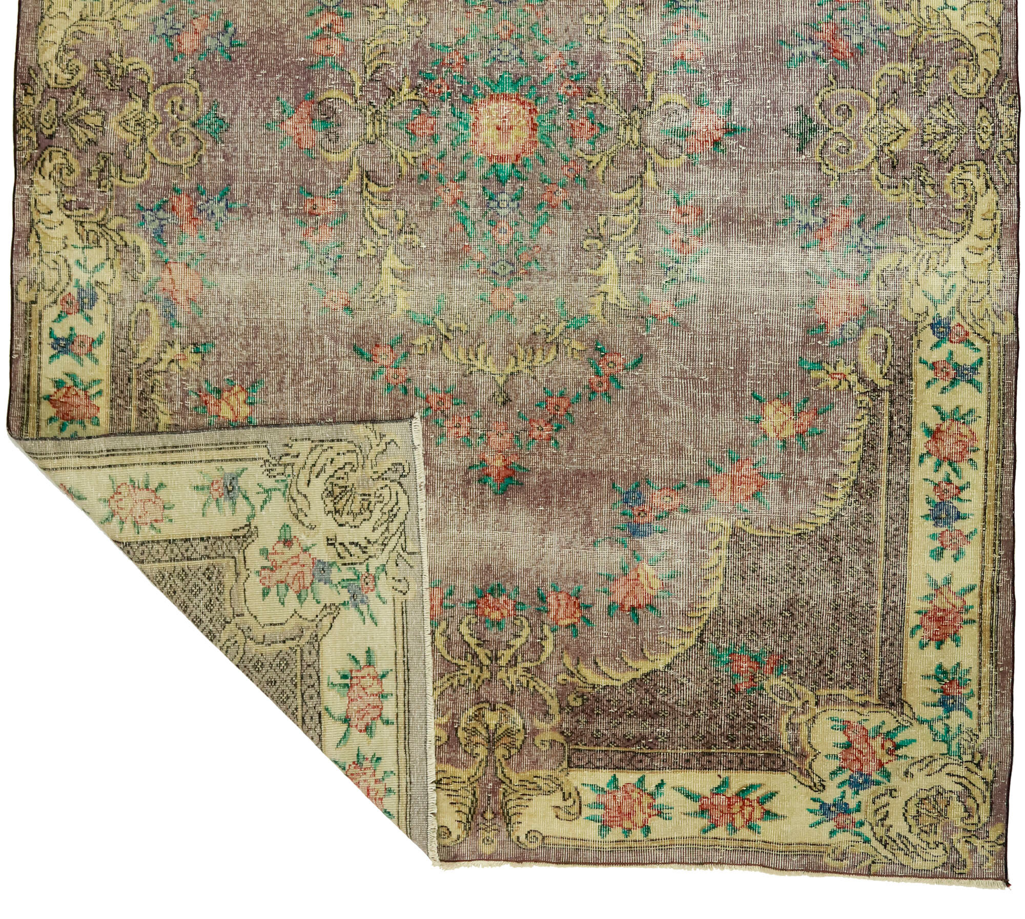 Anatolian handmade vintage rug 295 cm x 198 cm