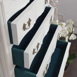 Louis xv-style cream white rag maker