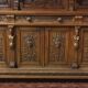 19th-century Renaissance walnut two-body buffet