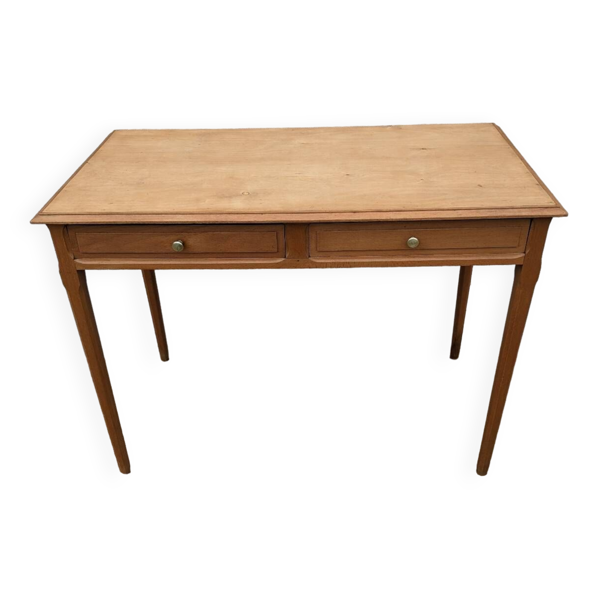 Beech desk / table 2 drawers