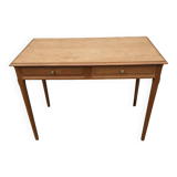 Beech desk / table 2 drawers