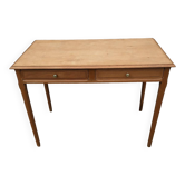 Beech desk / table 2 drawers