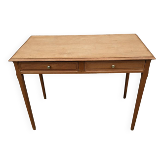 Beech desk / table 2 drawers