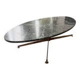 Marble and brass coffee table by Michel Kin (Arflex publisher)