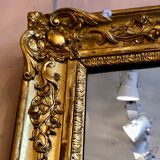 Miroir en bois doré, XIXe siècle