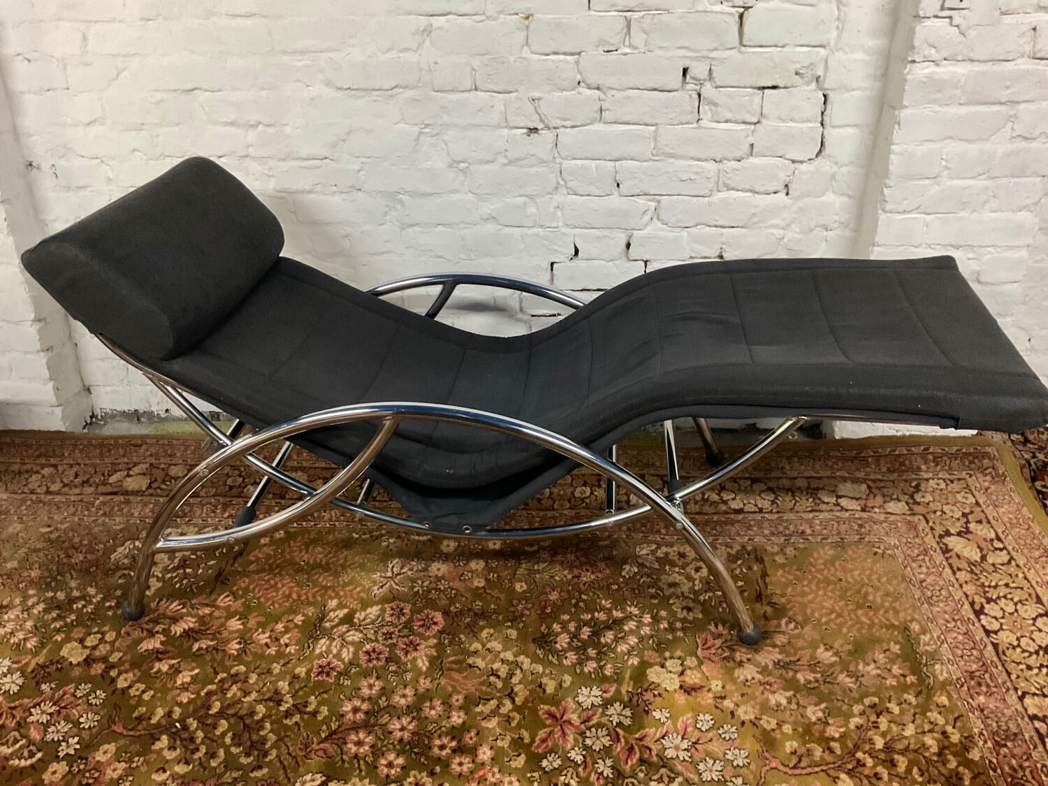 Fauteuil lounge à bascule dès années 70-80