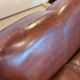 Leather club 3 places sofa 50s