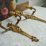 Appliques bronze anciennes style rocaille