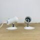 Pair of vintage white metal Lita spotlights