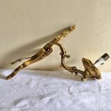Art Deco brass wall lamp