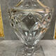 Diamond-cut crystal baluster vase with Lorraine cross