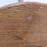 Pair of tripod stools feet solid wood solid wood vintage design