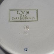 2 dessert plates in Sarreguemines U&C