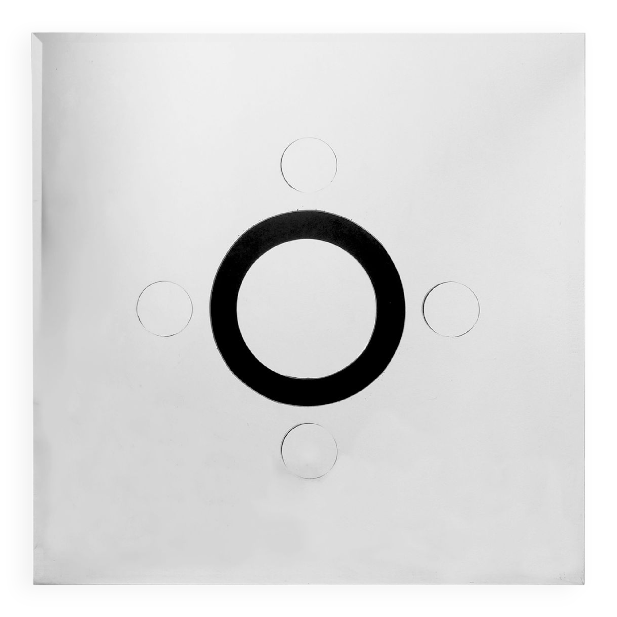 large decorative relief mirror 1980