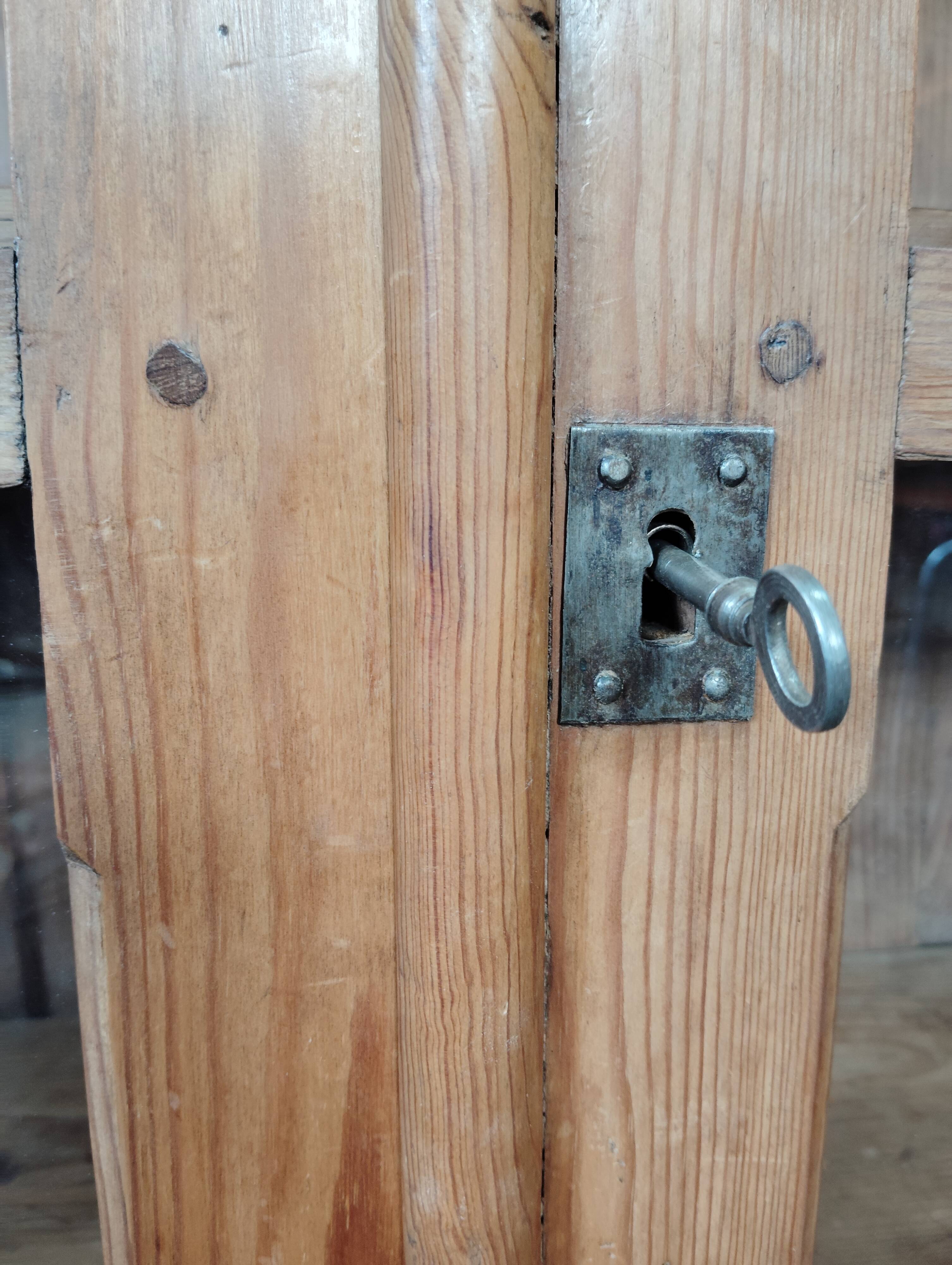 English display cabinet in old pine