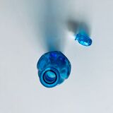 Blue glass decanter