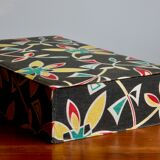 1950s fabric sewing box