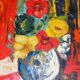 Bouquet de fleurs de B Del Giudice XXème