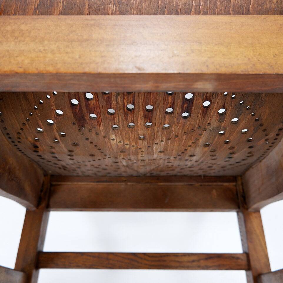 Church Chairs with perforated plywood, 1920s
