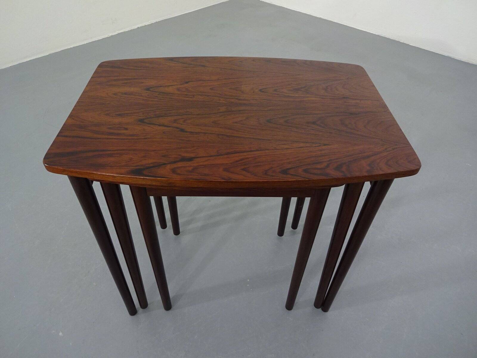 Danish Rosewood Nesting Tables, 1960s, Set of 3