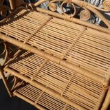 Peacock rattan shelf