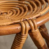 Curved Bamboo Chair, 1960s