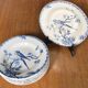 Service 10 assiettes creuses faïence Gien Terre de Fer Oiseau modèle Proven