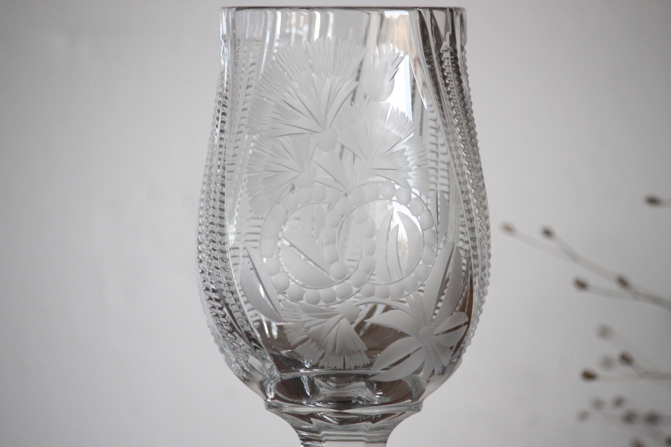 Cut crystal drageoir