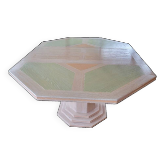 Octagonal table de tonge 1980s