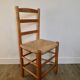 Light wooden chair and mulched seat, 50s-60s